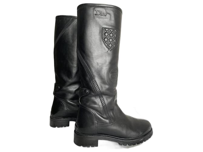 Dior Boots Black Leather  ref.1040530