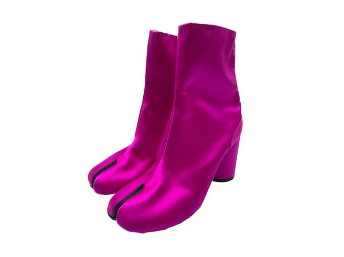 MAISON MARTIN MARGIELA  Ankle boots T.eu 39 leather Pink  ref.1040578