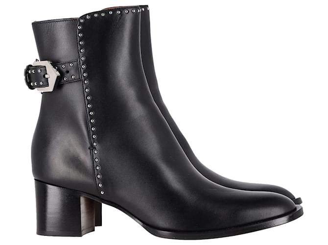 Givenchy Studded Ankle Boots in Black Leather  ref.1040717