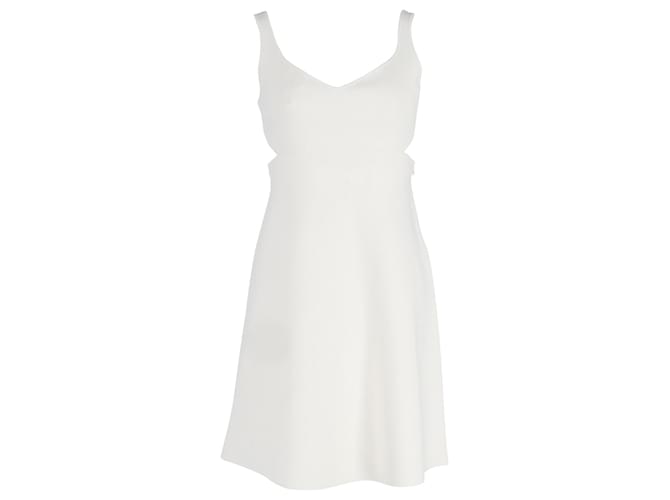 Theory Knitted Mini Dress in White Viscose Cellulose fibre  ref.1040754