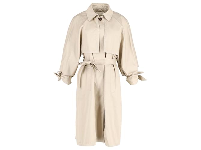 Chloé Chloe Belted Trench Coat in Beige Cotton  ref.1040757