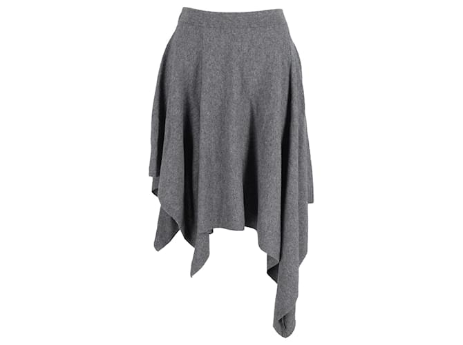 Michael Kors Asymmetric Hem Skirt in Grey Cashmere Wool  ref.1040802