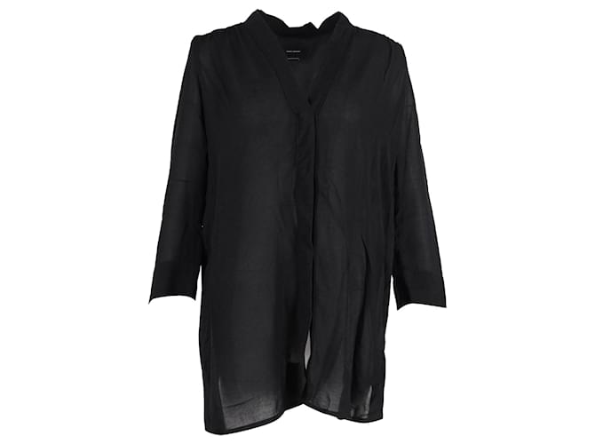 Camicia Isabel Marant in cupro nero Fibra di cellulosa  ref.1040819