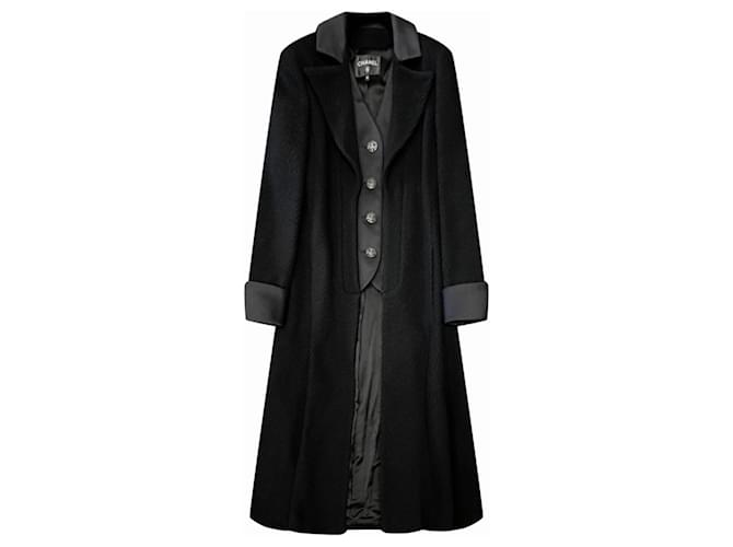 Chanel 9K$ Paris / Hamburg Runway Coat Black  ref.1040914