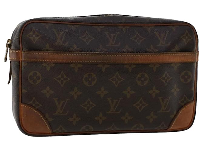 Louis Vuitton Monogram Compiegne 28 Clutch Bag M51845 LV Auth 50452 Cloth  ref.1040972