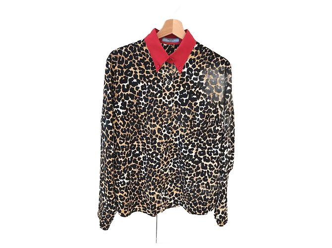 PRADA Tops T.International S Seta Nero 