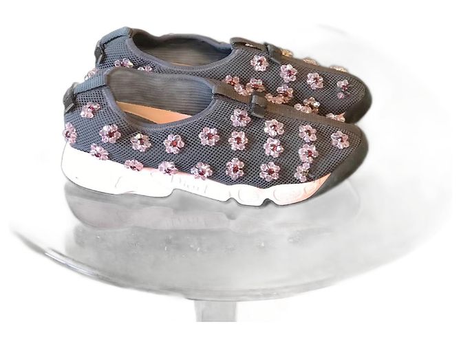 DIOR Trainer T.EU 38 Stoff Grau