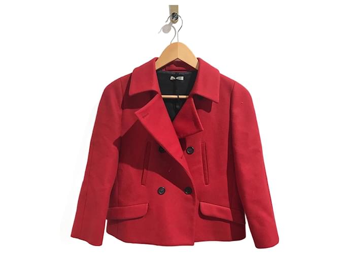 MIU MIU  Jackets T.International XS Wool Red  ref.1041086