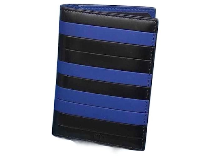 DIOR  Wallets T.  leather Blue  ref.1041089