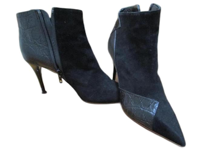 Chloé Boots Black leather, Pointure 36.  ref.1041095