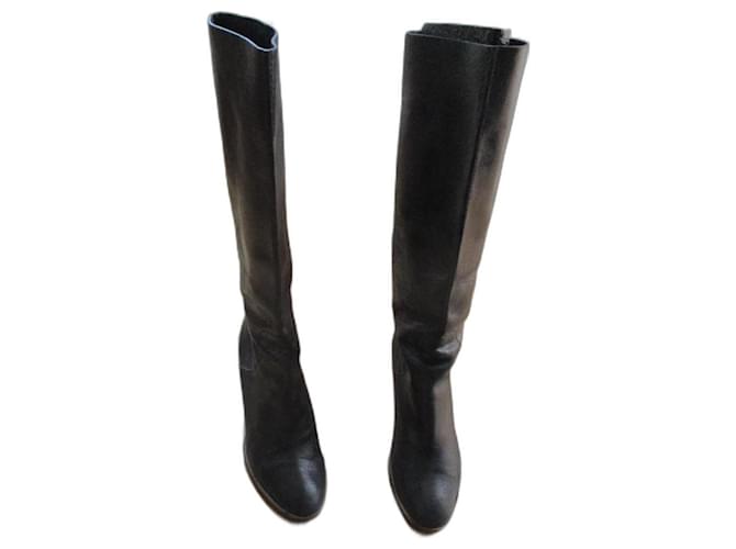 Marc by Marc Jacobs Black leather boots, Pointure 40.  ref.1041097