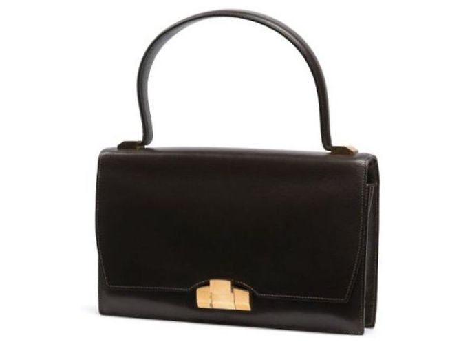 Sac à main Hermès Lido en cuir noir