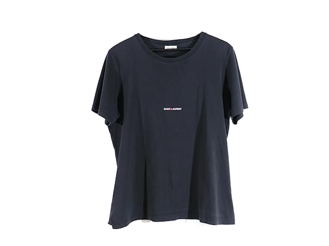 Camisetas SAINT LAURENT.Algodón XL Internacional Negro  ref.1041138