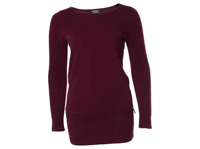 Autre Marque Repeat, cashmere dress in burgundy Red  ref.1041149