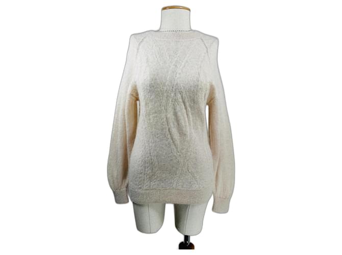& Other Stories Tricots Laine Polyamide Mohair Beige  ref.1041187