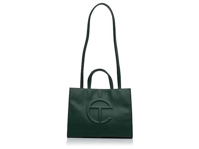 dark green telfar bag medium