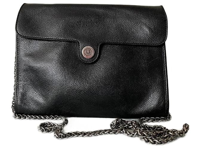 Dior vintage shoulder bag Black Leather  ref.1041464