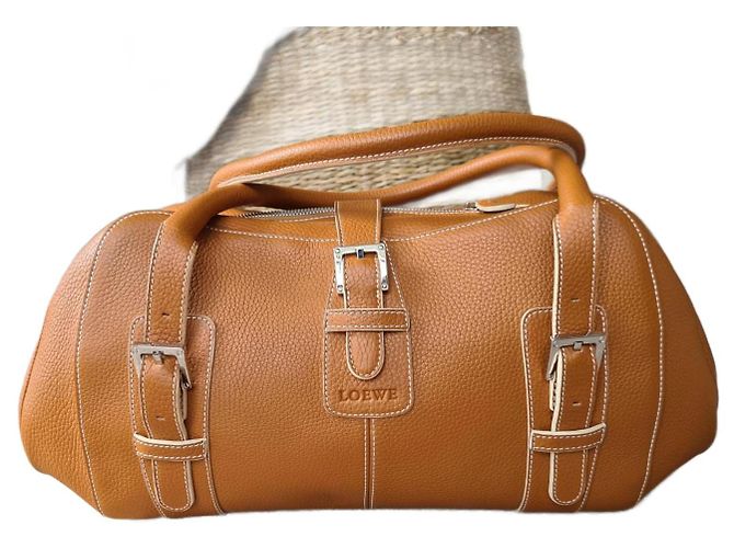 Sac à main Loewe en fourrure noisette