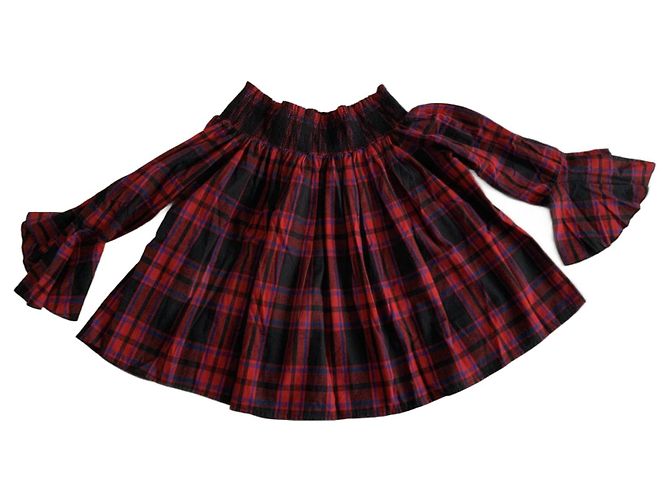 Camicetta Maje in cotone smockata Multicolore