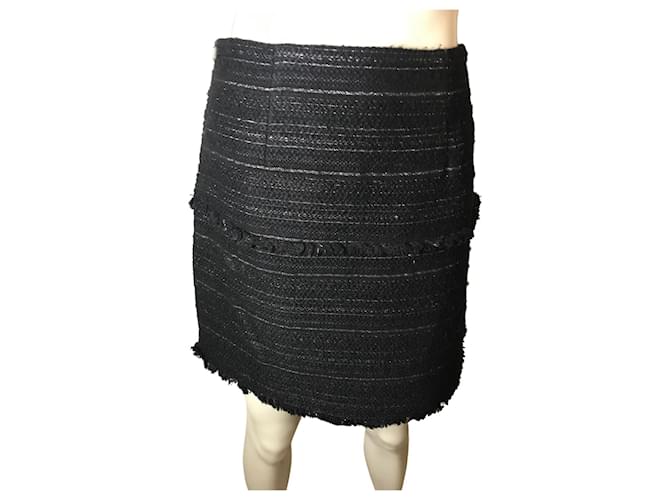 Michael Kors tweed skirt Black Polyester Wool Nylon Acrylic  ref.1041650