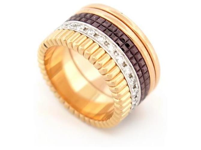 BOUCHERON RING FOUR CLASSIC LARGE JRG00623 T51 ct gold 18K 0.51CT RING Golden Yellow gold  ref.1041935