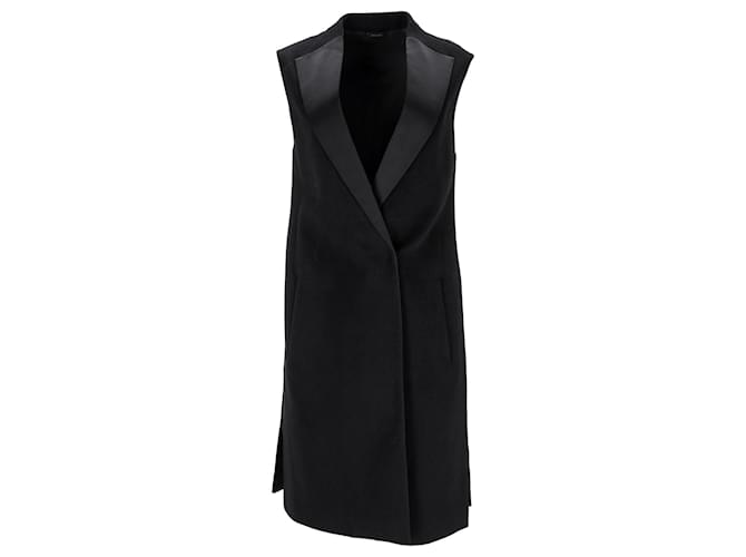 Jil Sander Vest Coat in Black Cashmere Wool  ref.1042134