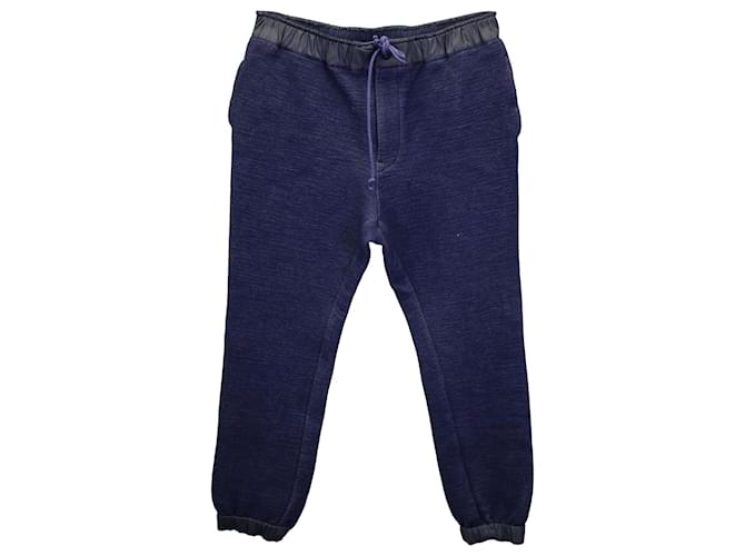 Sacai Track Pants in Navy Blue Cotton   ref.1042145