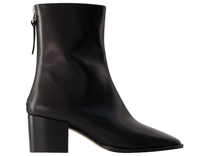 Amina Ankle Boots - Aeyde - Leather - Black  ref.1042176