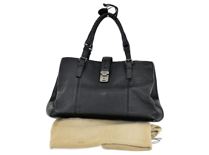 Autre Marque #bottega veneta #roma #bolso #totebag Negro Cuero  ref.1042351