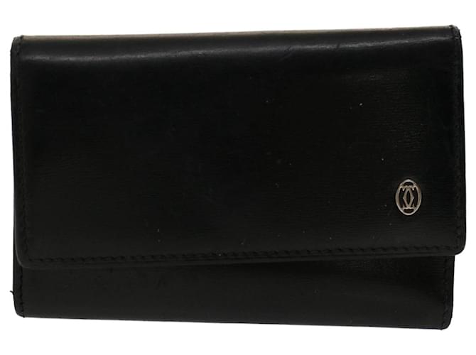 Cartier Porte clés Black Leather  ref.1042408