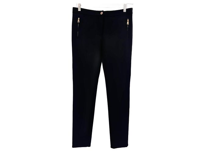 Pantalon noir en viscose Roberto Cavalli