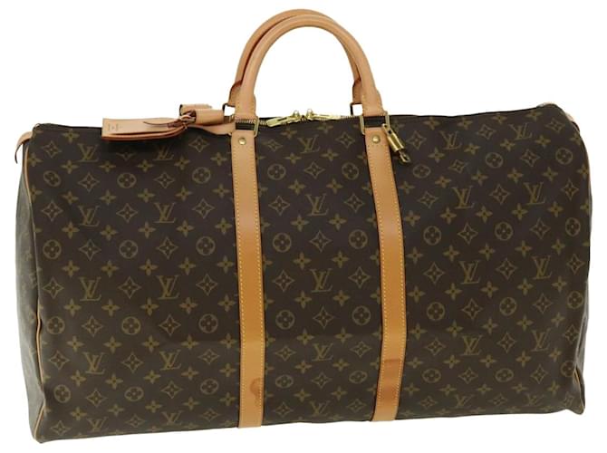Louis Vuitton Monogram Keepall 60 Boston Bag M41422 LV Auth 50384 Cloth  ref.1042491
