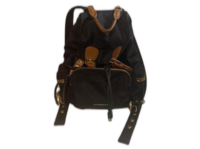 Burberry Black Nylon Backpack