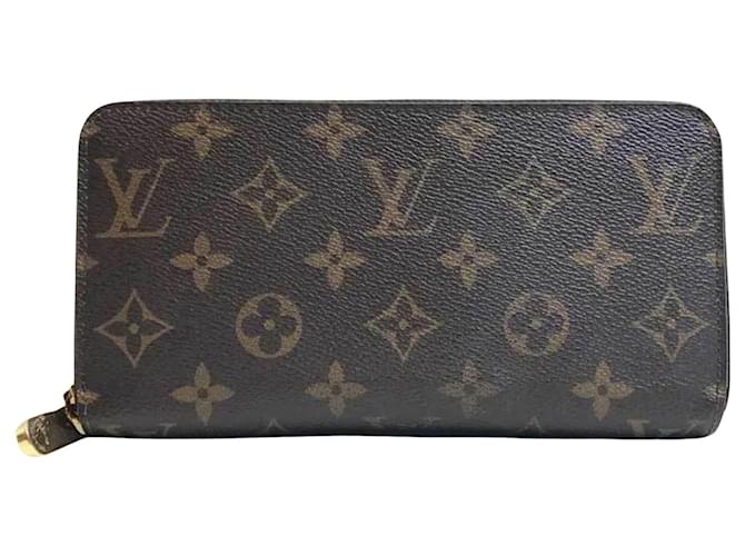 Louis Vuitton Zippy Wallet Brown Cloth  ref.1042670