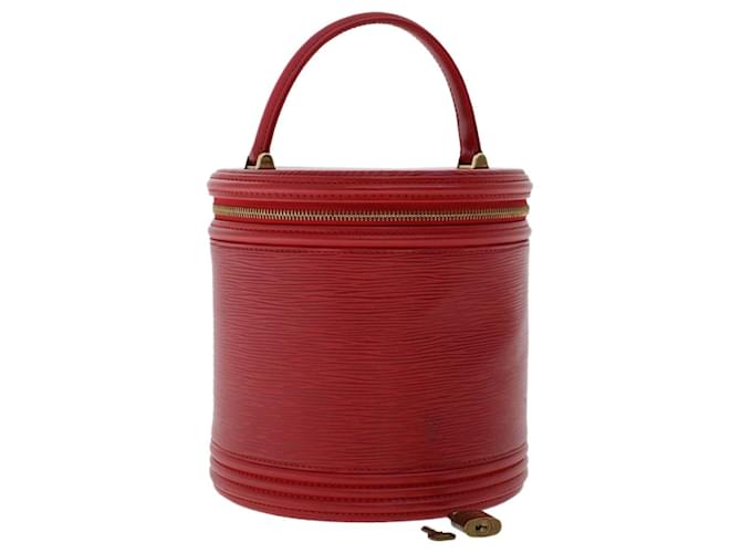 LOUIS VUITTON Epi Cannes Hand Bag Red M48037 LV Auth 50662 Leather  ref.1042736