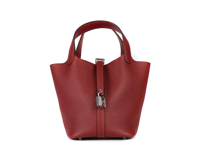 Hermès HERMES Handbags Picotin Pink Leather  ref.1042753