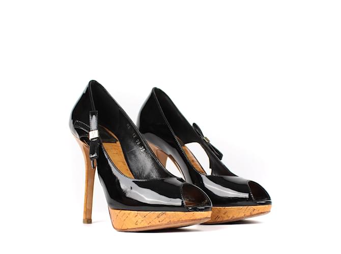 Dior heels Black Leather  ref.1042777