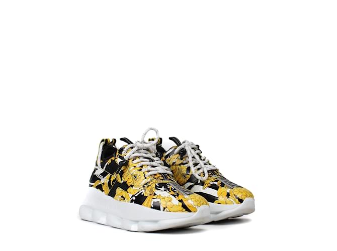 VERSACE Trainers Chain Reaction White Plastic  ref.1042795