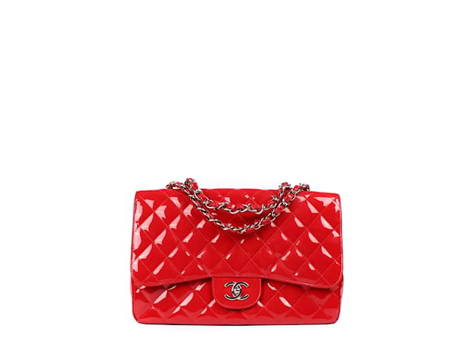 CHANEL Handbags Timeless/classique Red Leather  ref.1042808