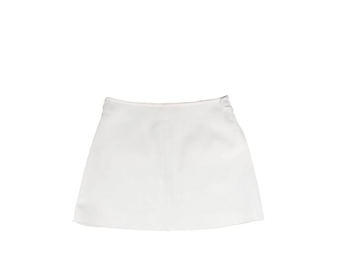 COURREGES Skirts Beige Leather  ref.1042810