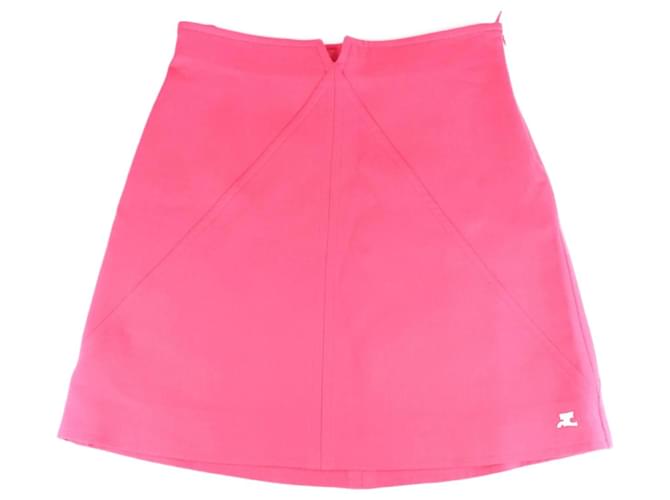 COURREGES Röcke Pink Polyester  ref.1042854