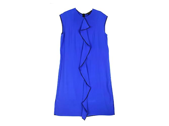 LOUIS VUITTON Dresses Blue Silk  ref.1042920