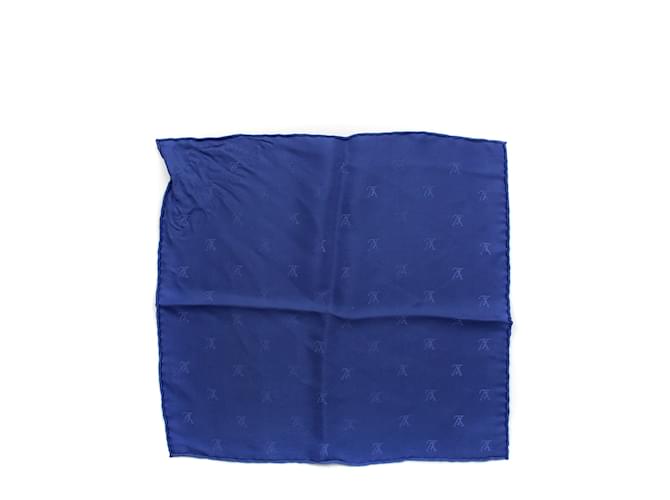 LOUIS VUITTON Silk handkerchief Navy blue  ref.1042936