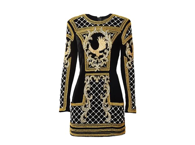 Autre Marque BALMAIN FOR H&M Dresses Black Silk  ref.1042944