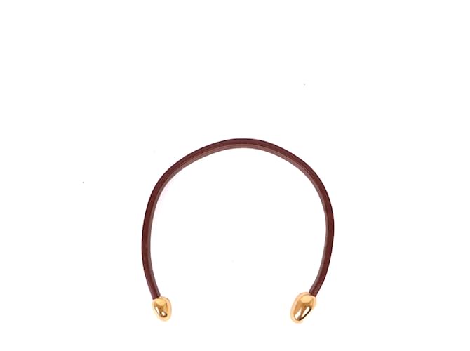 BOTTEGA VENETA Necklaces Other Brown Leather  ref.1042948