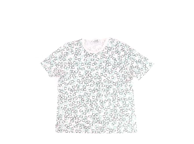 T-shirts HERMÈS Coton Blanc  ref.1043006