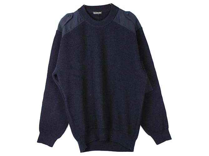BALENCIAGA Knitwear Navy blue Cotton  ref.1043054