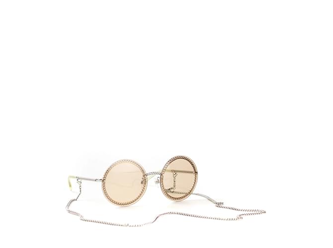 Chanel sunglasses Silvery Metal  ref.1043078
