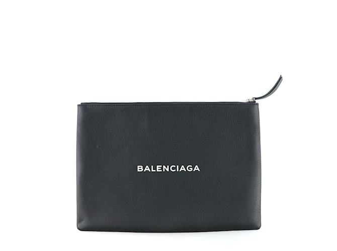 BALENCIAGA Clutch bags Black Leather  ref.1043086