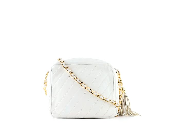Camera CHANEL Sacs à main Intemporels/classique Blanc